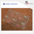 UV protegido bolsa de plástico del animal doméstico del holograma para las tarjetas de papel